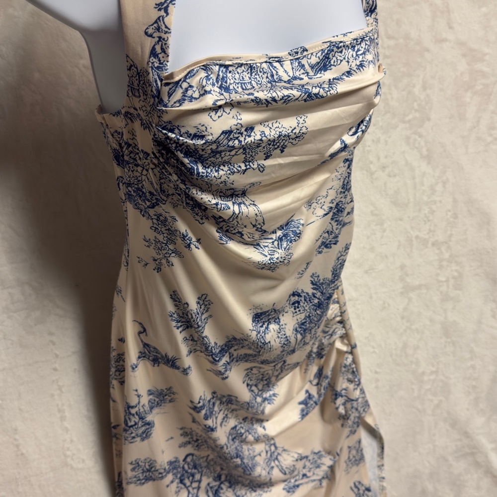 TOILE DE JOUY RUCHED SPLIT MAXI - Picture 8 of 10